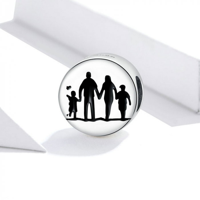 Talisman argint cu Familie Unita [3]