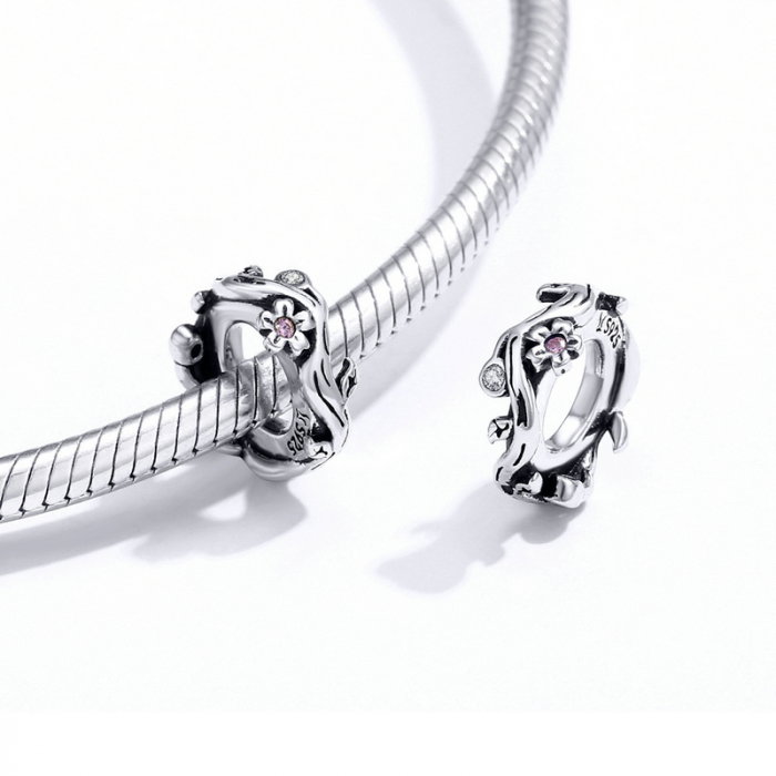 Talisman argint cu flori de cires [2]