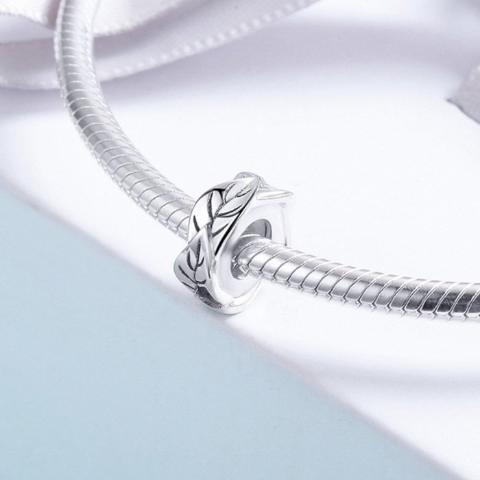 Talisman argint cu frunze [2]