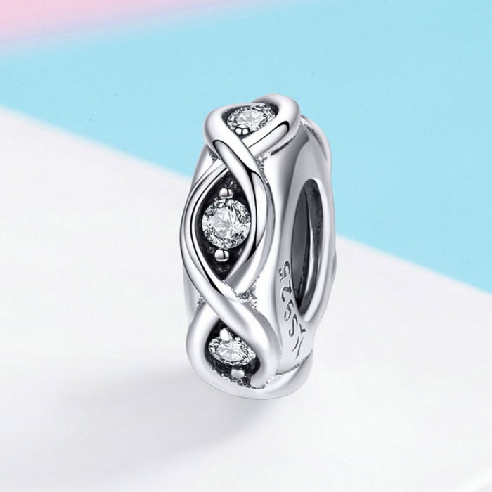 Talisman argint cu infinit cu zirconii [5]