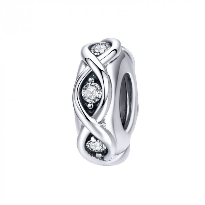 Talisman argint cu infinit cu zirconii [1]