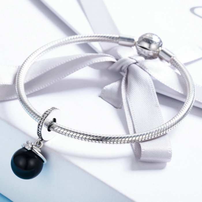 Talisman argint cu perla neagra [5]