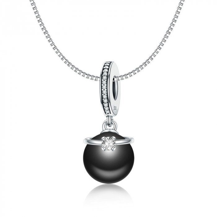 Talisman argint cu perla neagra [6]