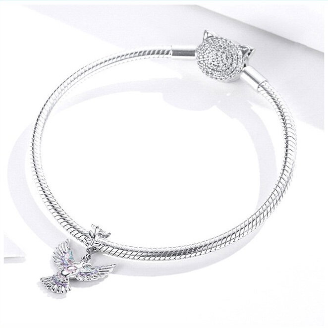 Talisman argint cu porumbelul pacii [3]