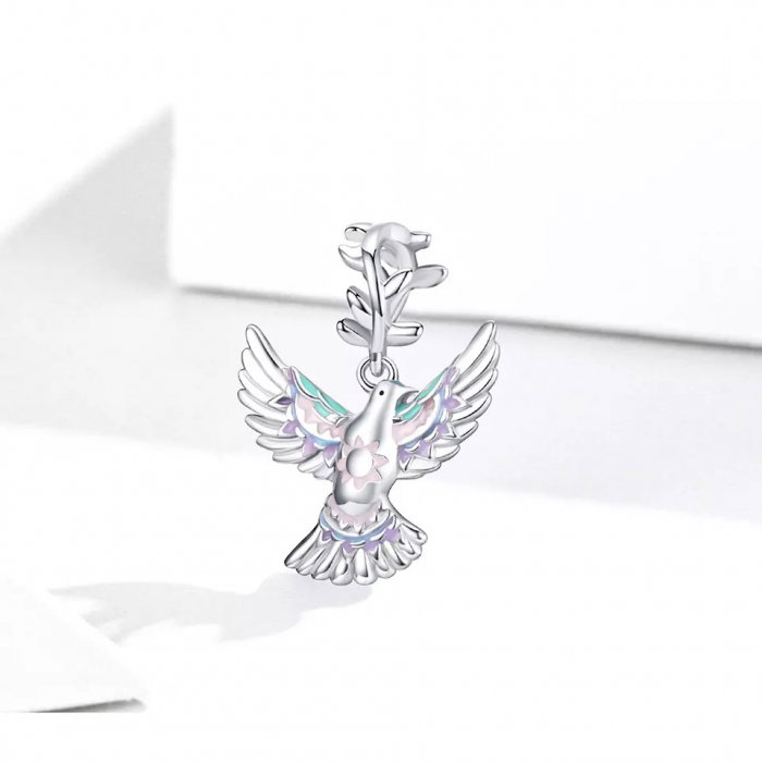 Talisman argint cu porumbelul pacii [5]