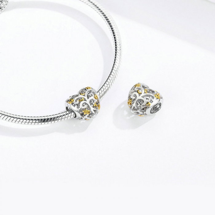 Talisman argint inima cu Copacul Vietii [2]