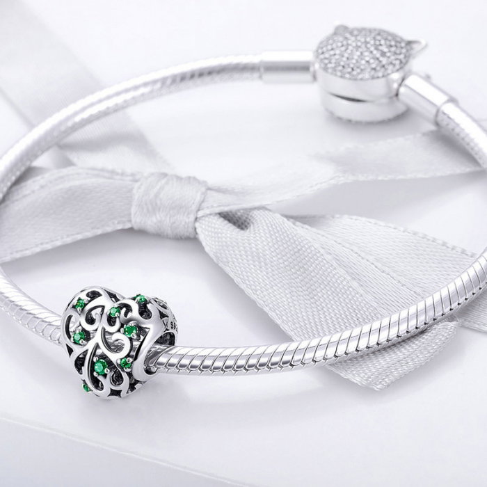 Talisman argint inima cu copacul vietii [2]