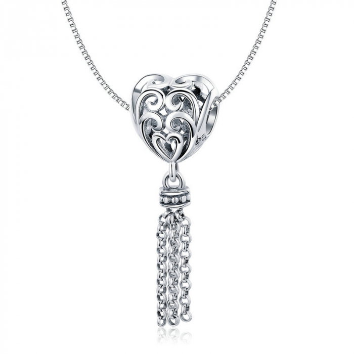 Talisman argint Inima cu Lanturi [5]