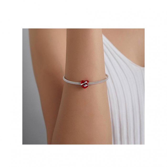 Talisman argint inima imbratisata love hug [3]