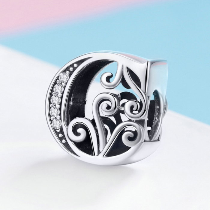 Talisman argint litera C [4]