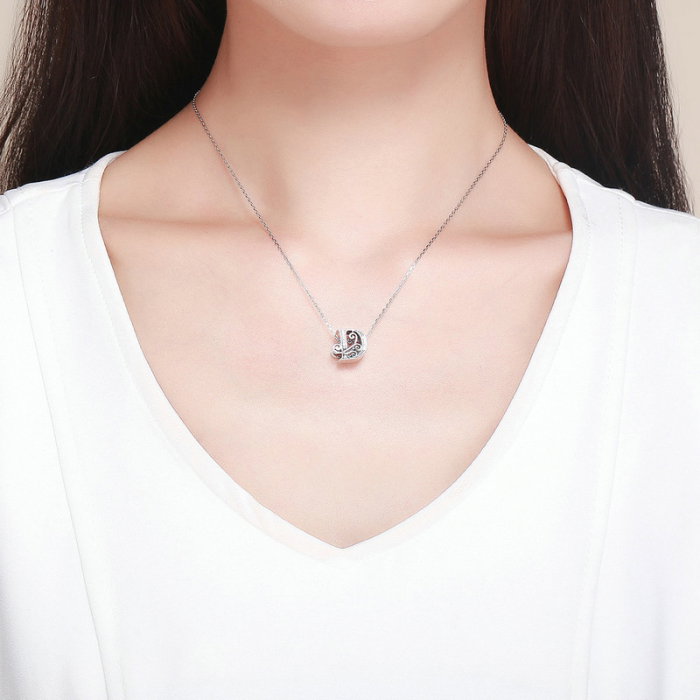 Talisman argint litera D [6]