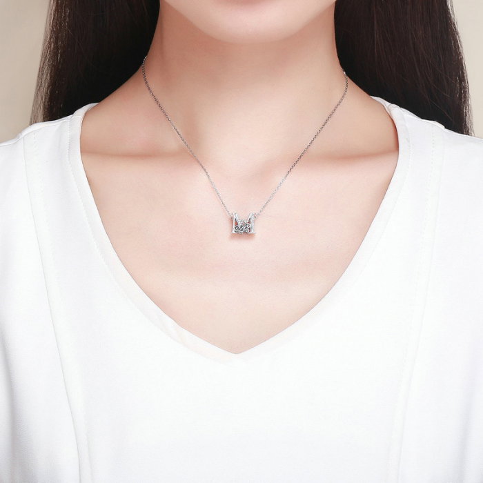 Talisman argint litera M [2]