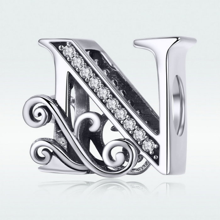 Talisman argint litera N [8]