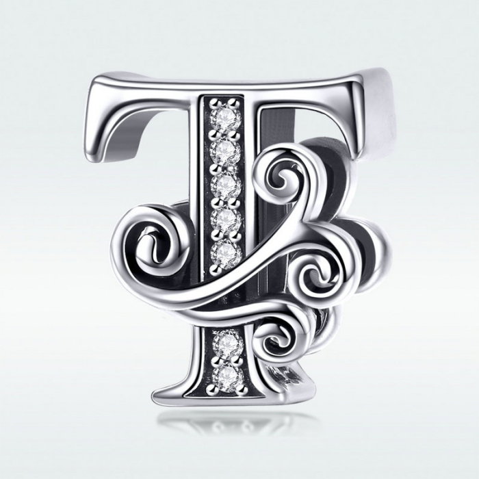 Talisman argint litera T [9]