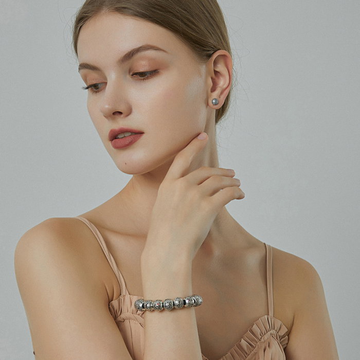 Talisman argint luna Februarie cu zirconiu [3]