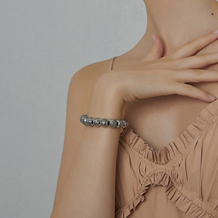 Talisman argint luna Februarie cu zirconiu [10]