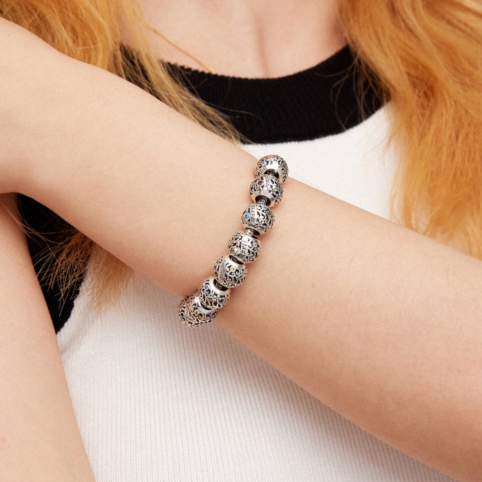 Talisman argint luna Iulie cu zirconiu [9]