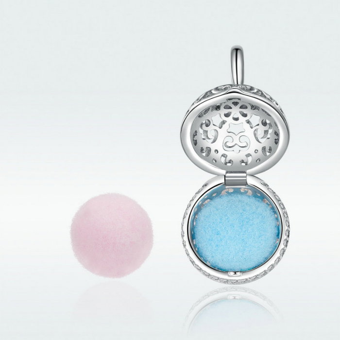 Talisman argint Medalion cu Minge Parfumata placat cu rodiu [2]