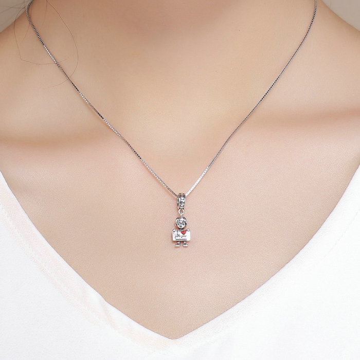 Talisman argint O iubesc pe Mama [3]