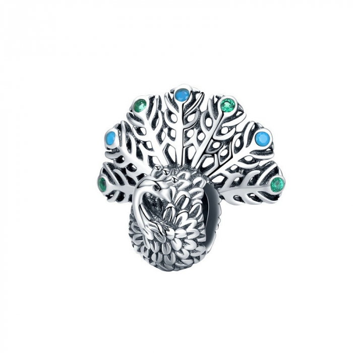 Talisman argint paun [1]