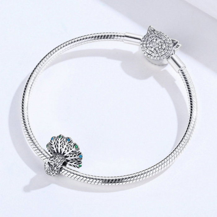 Talisman argint paun [4]