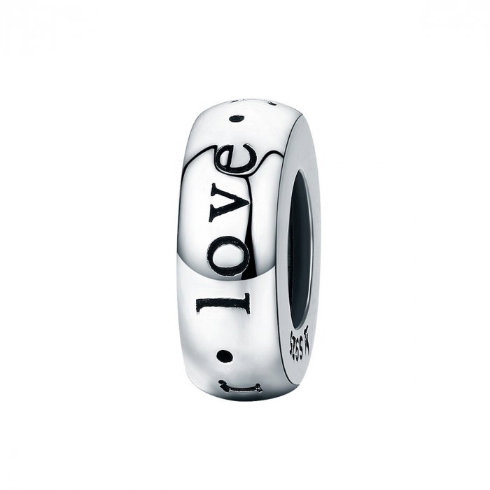 Talisman din argint cu mesaj de dragote Love forever [1]