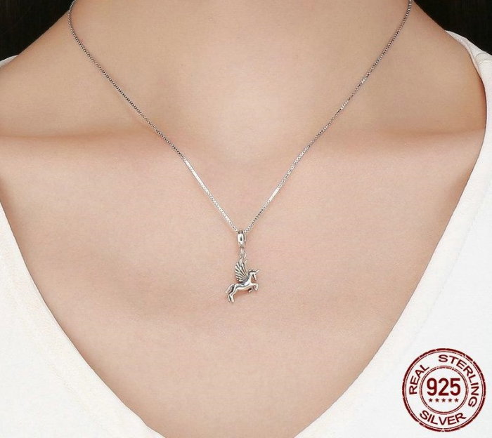 Talisman din Argint Unicorn Inaripat [4]