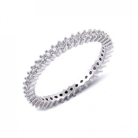 Inel argint 925 cu zirconii albe [0]