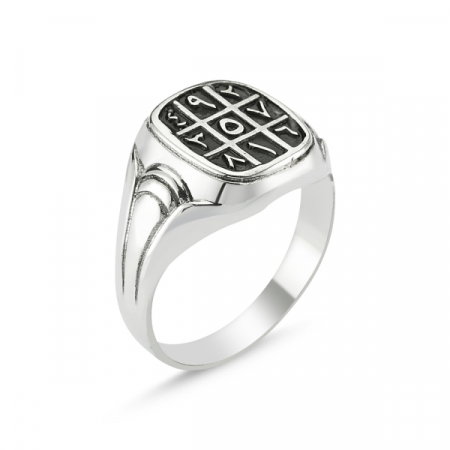 Inel argint cu numerologie Abjad [1]