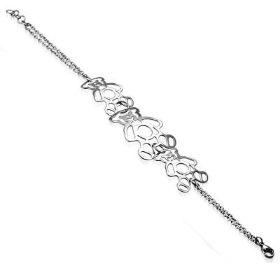 Bratara inox cu trei ursuleti [1]