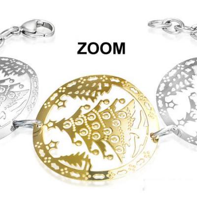 Bratara eleganta otel cu braduti lucrata in filigran [1]