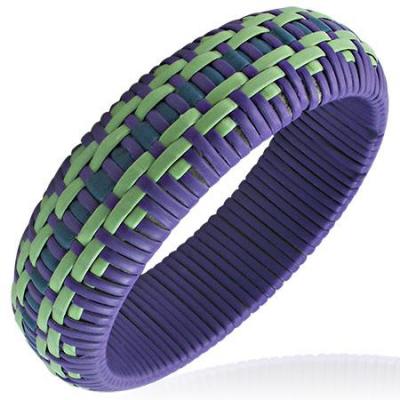 Bratara fantezie impletita din lemn