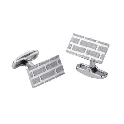 Butoni otel inox cu aspect nisipos si cutiuta