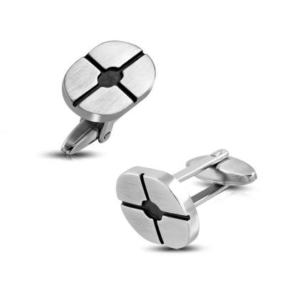 Butoni ovali din otel inox