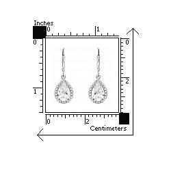 Cercei argint 925 picatura cu zirconii albe ESX0301 Be Elegant [2]