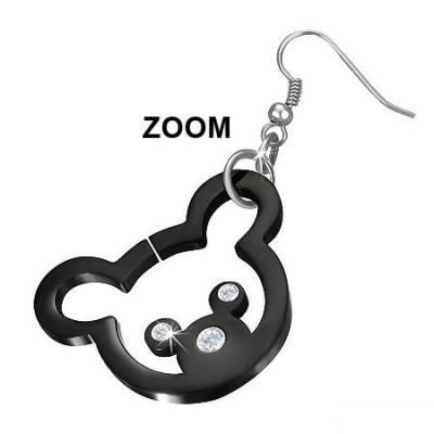 Cercei otel inox cu ursuleti si zirconii [1]