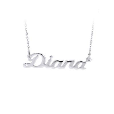 Colier argint 925 rodiat cu nume Diana [0]
