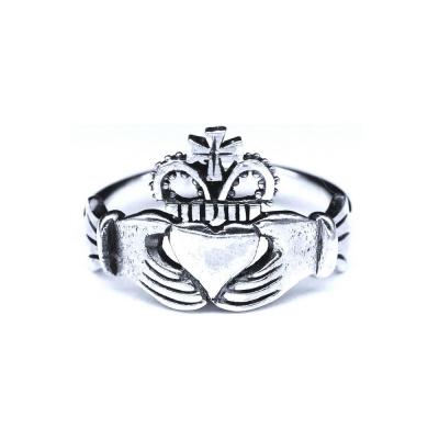 Inel argint 925 Claddagh model irlandez [0]