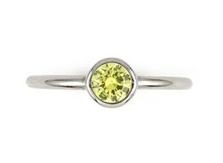 Inel argint 925 cu cristal galben [1]