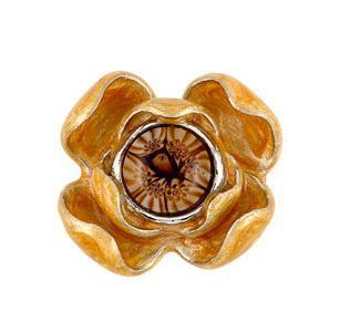 Inel argint 925 cu sticla de murano in forma de floare [1]