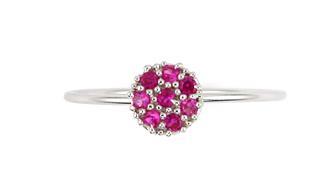 Inel argint 925 cu zirconii roz [1]