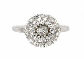 Inel argint 925 floare cu zirconiu [1]