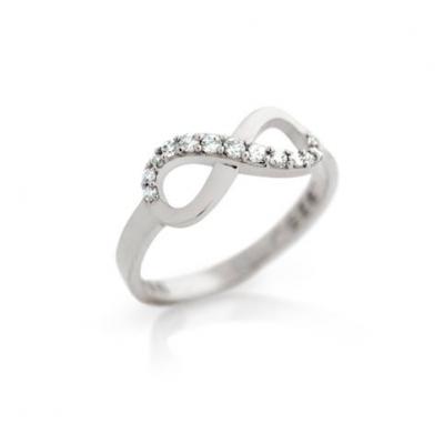 Inel argint 925 rodiat cu simbolul infinitului [0]
