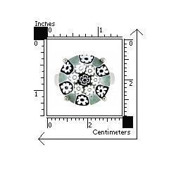 Inel argint 925 rodiat cu sticla murano millefiori [2]