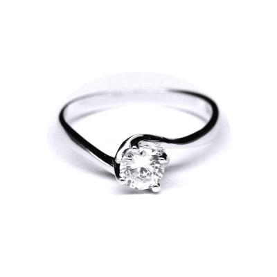 Inel argint 925 rodiat cu zirconiu [0]