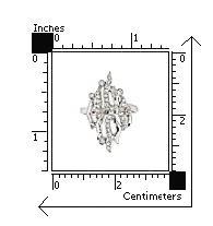 Inel lat din argint 925 rodiat cu zirconii albe [2]