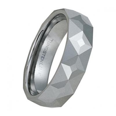 Inel tungsten stil verigheta si cutiuta bijuterii