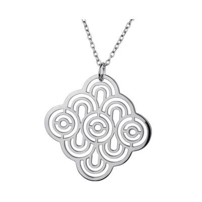 Pandant elegant din inox in forma de floare