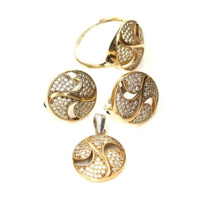 Set argint 925 model Yin Yang cu inel pandant si cercei [0]