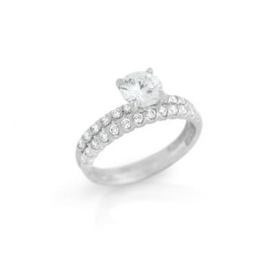 Set inele argint 925 rodiat cu zirconii [0]